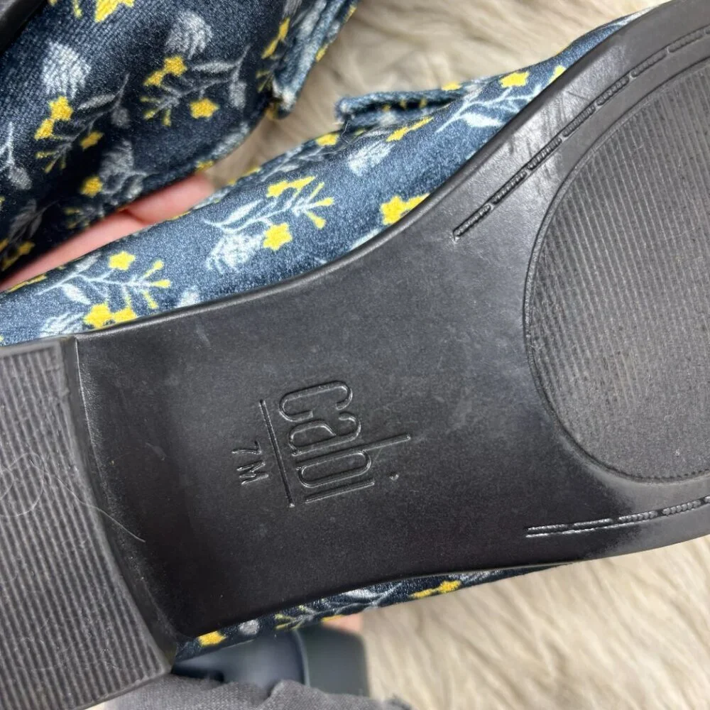 Cabi Floral Velvet‎ Horsebit Loafers